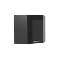 ECKHÄNGESCHRANK HÄNGESCHRAN R-Line Schwarz Hochglanz 57 cm - Schwarz Hochglanz/Anthrazit, Holzwerkstoff (57/60/34.1cm) - Vicco