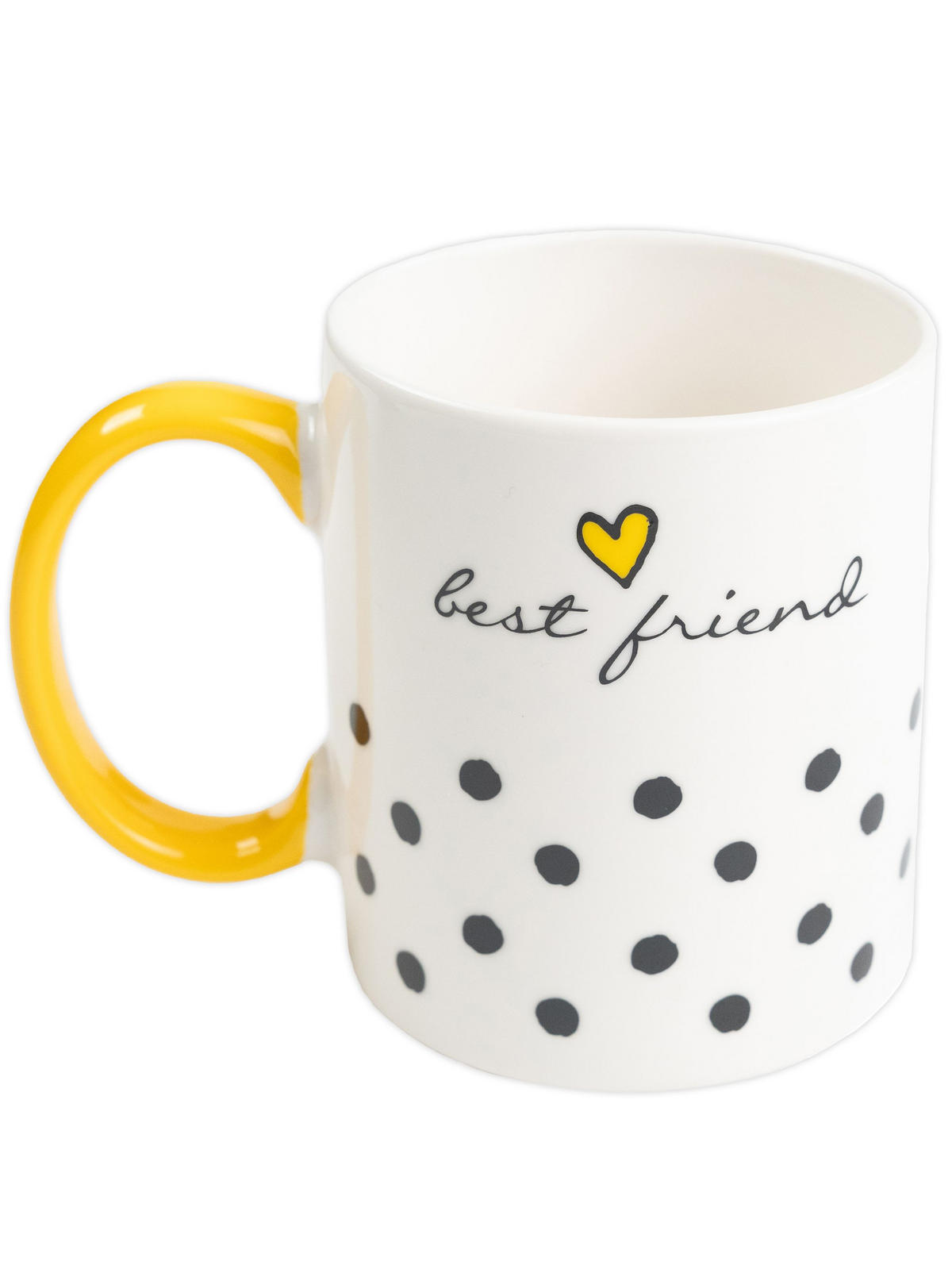 KAFFEEBECHER The Peanuts Snoopy Best Friend Weiß/Gelb 320 ml - Weiß, Keramik (0.32L) - United Labels