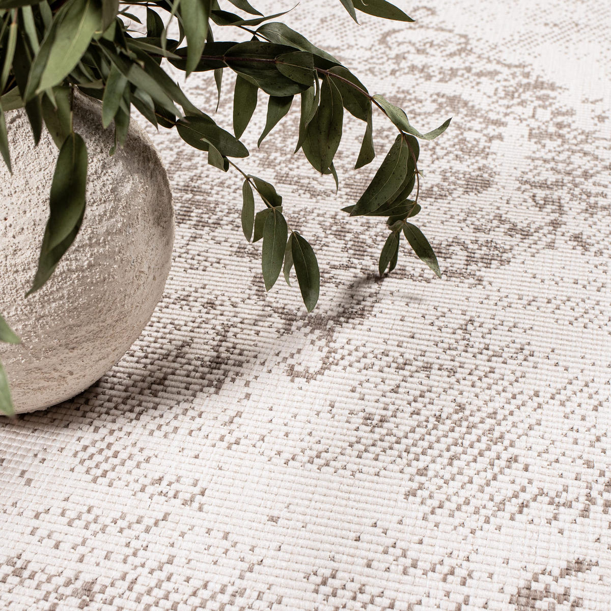 OUTDOOR-TEPPICH DuoRug 5577 Creme 80x150 cm - Beige, Textil (80/150cm) - carpet city