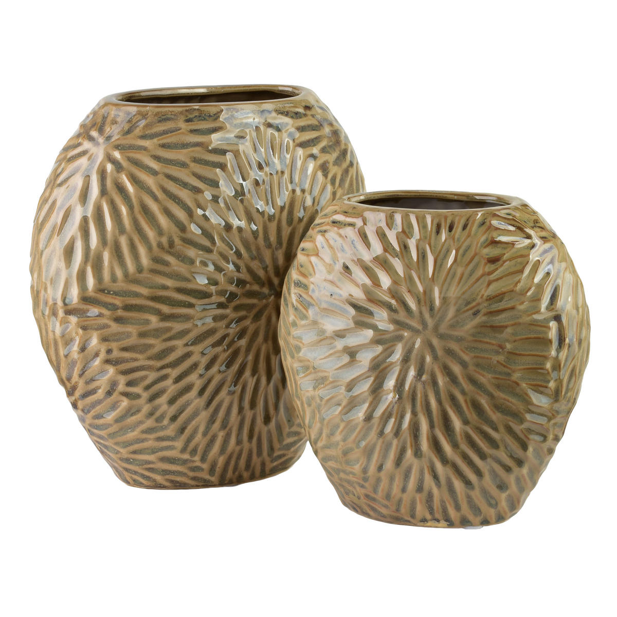 VASE Lettu beige 20/10/20 cm Keramik - Beige, Keramik (20cm) - Mondex