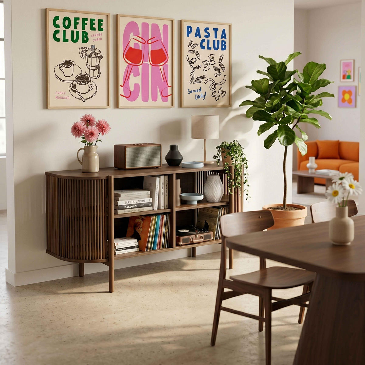 SIDEBOARD 160 cm, dunkles Holz - Braun, Holz/Holzwerkstoff (160/75/40cm) - Oviala