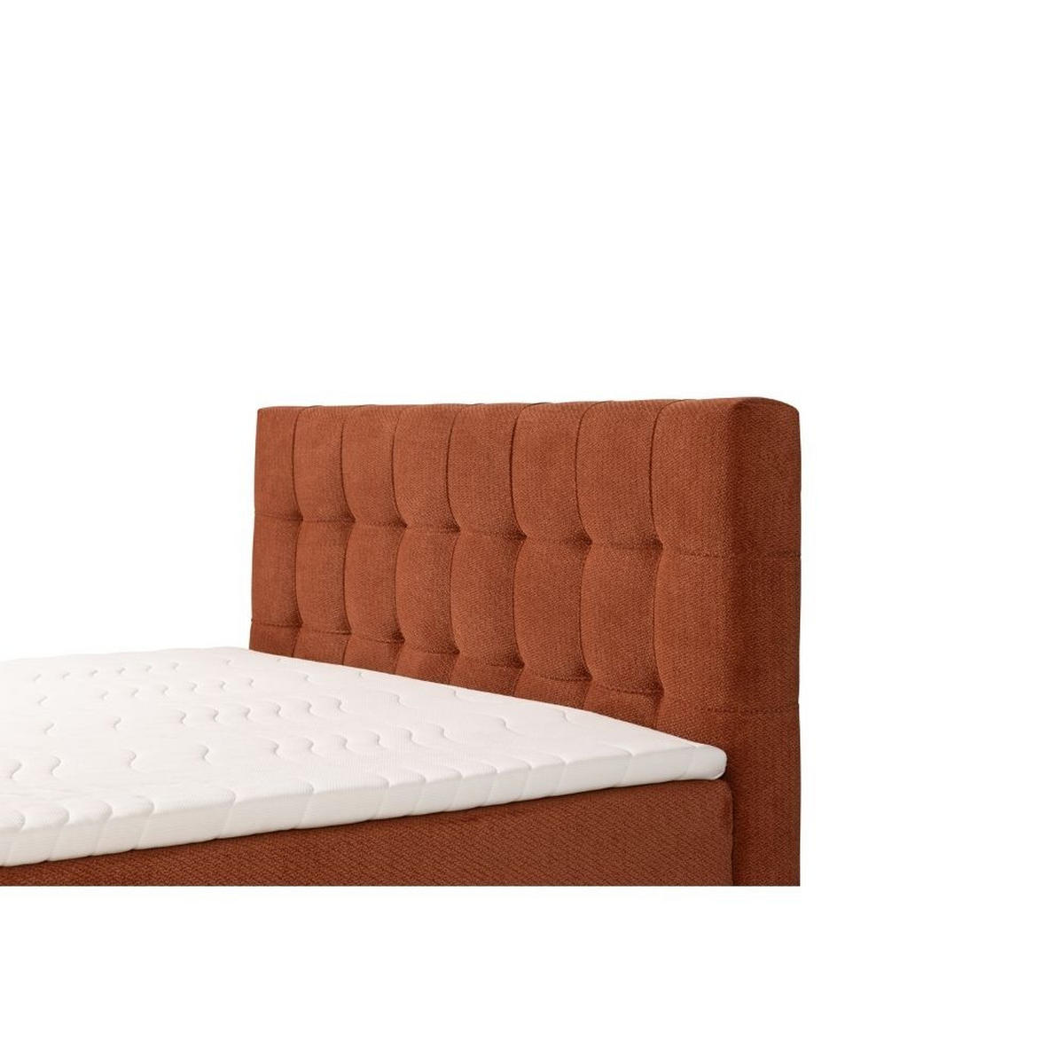 BOXBETT Royal mit Bonnelmatratze und Topper, 140x200, Rot - Rot, Holzwerkstoff/Kunststoff (140/200cm) - AN-Moebel 4u