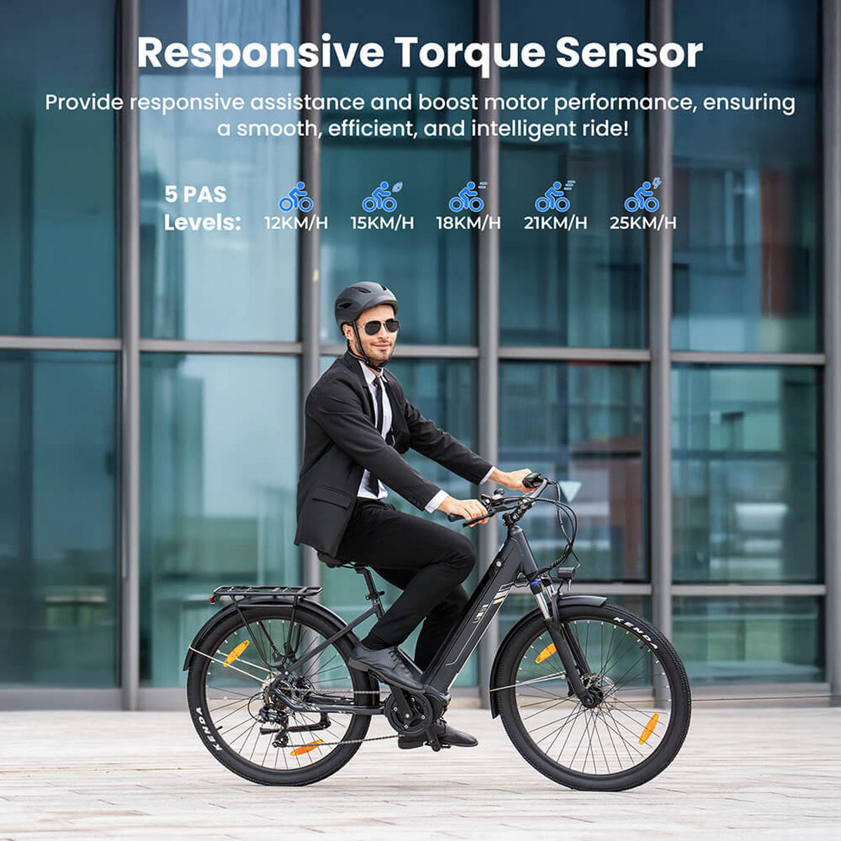 E-BIKE Touroll Urbano 3 – Leistungsstarker Mittelmotor für mühelose Fahrten - Grau, Metall (78cm) - Touroll