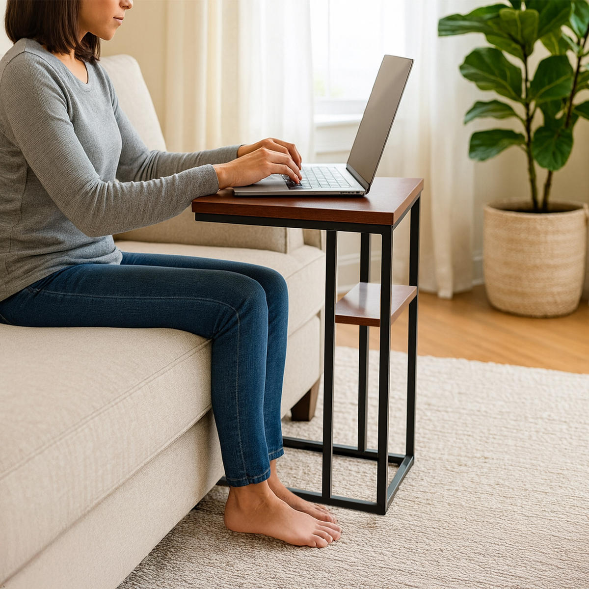 BEISTELLTISCH - Multicolor, Holzwerkstoff/Metall (30/40/60cm) - Relaxdays