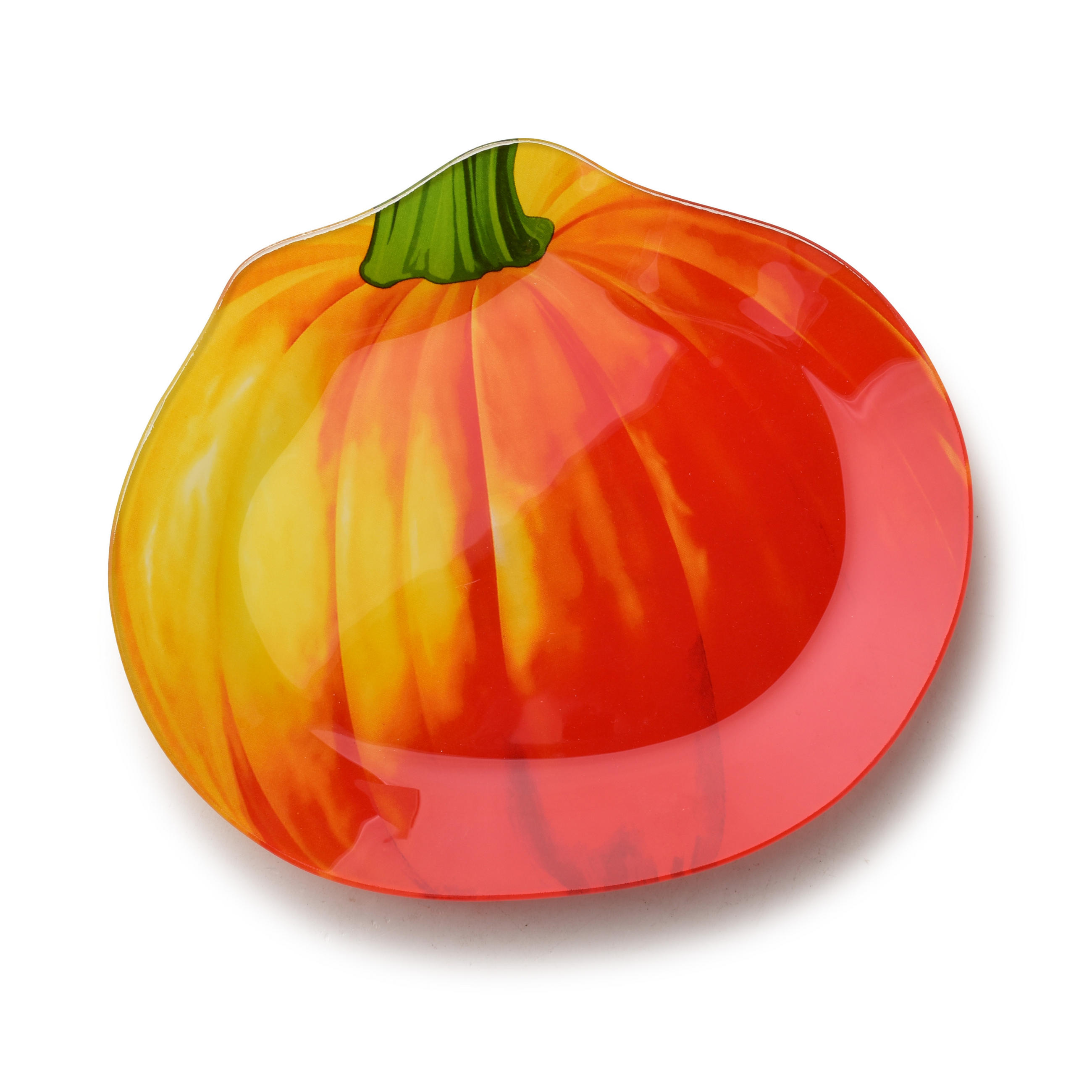 TELLER Aria Fresh Orange 19,7x22x1,8cm Glas - Gelb/Orange, Glas (19.7/1.8/22cm) - Mondex