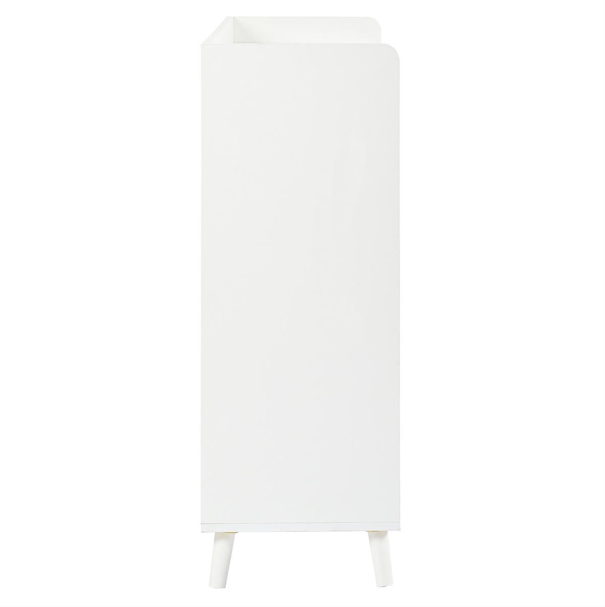 SCHUHSCHRANK 120/99/35 cm Weiß aus Spanplatte mit verstellbarem Regalbrett - Weiß, Holzwerkstoff (120/99/35cm) - OKMYHOME