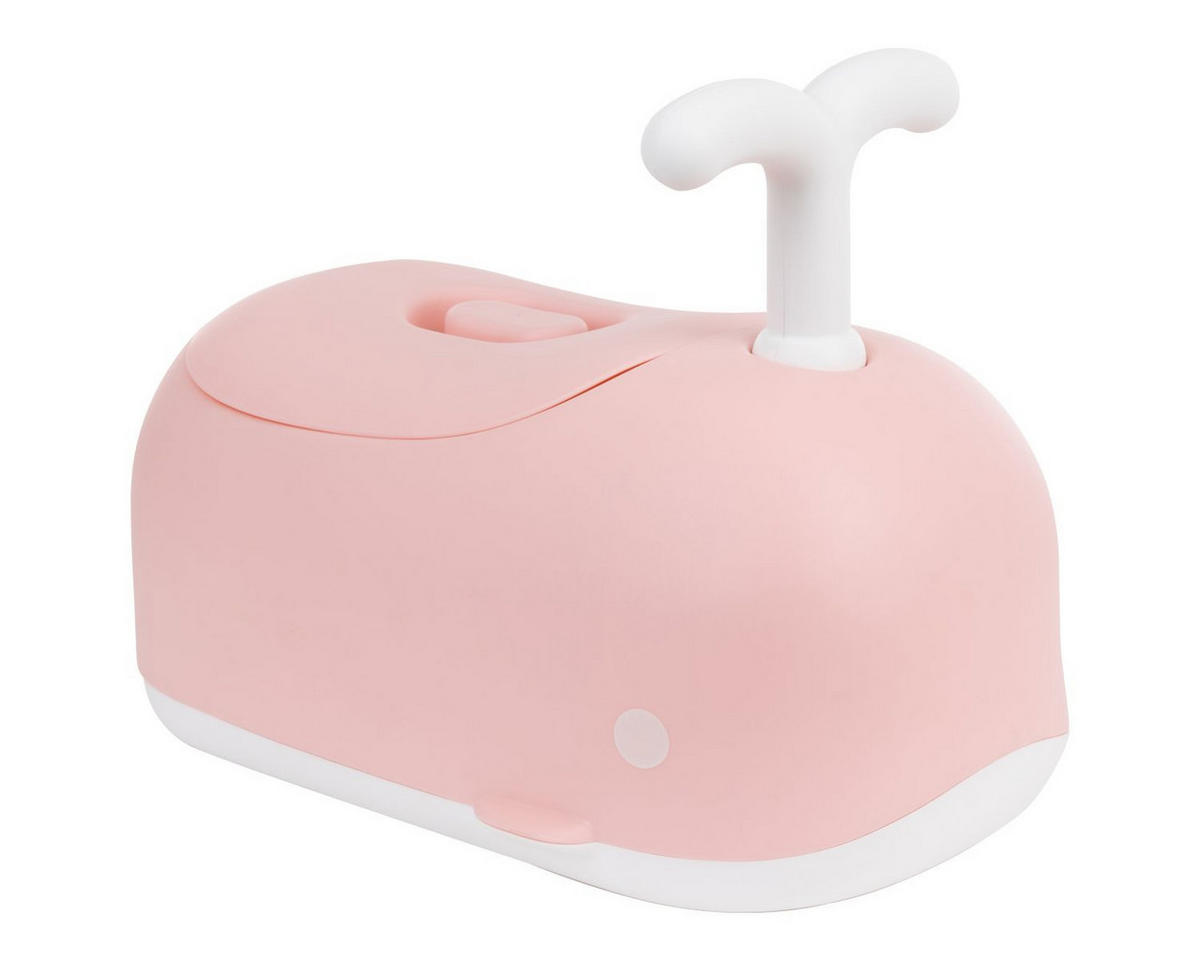 TÖPFCHEN Wal rosa Behälter abnehmbar, Deckel, rutschfeste Basis, Spielgriff, Rückenlehne - Rosa, Kunststoff (24/45cm) - Kikka boo
