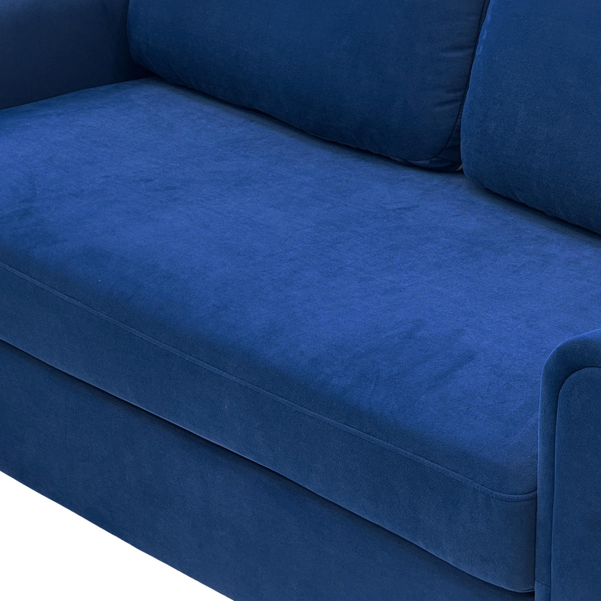2-SITZER-SOFA DE-35060 mit Federkern Blau - Blau, Metall (81/92/173.5cm) - ComfortXL