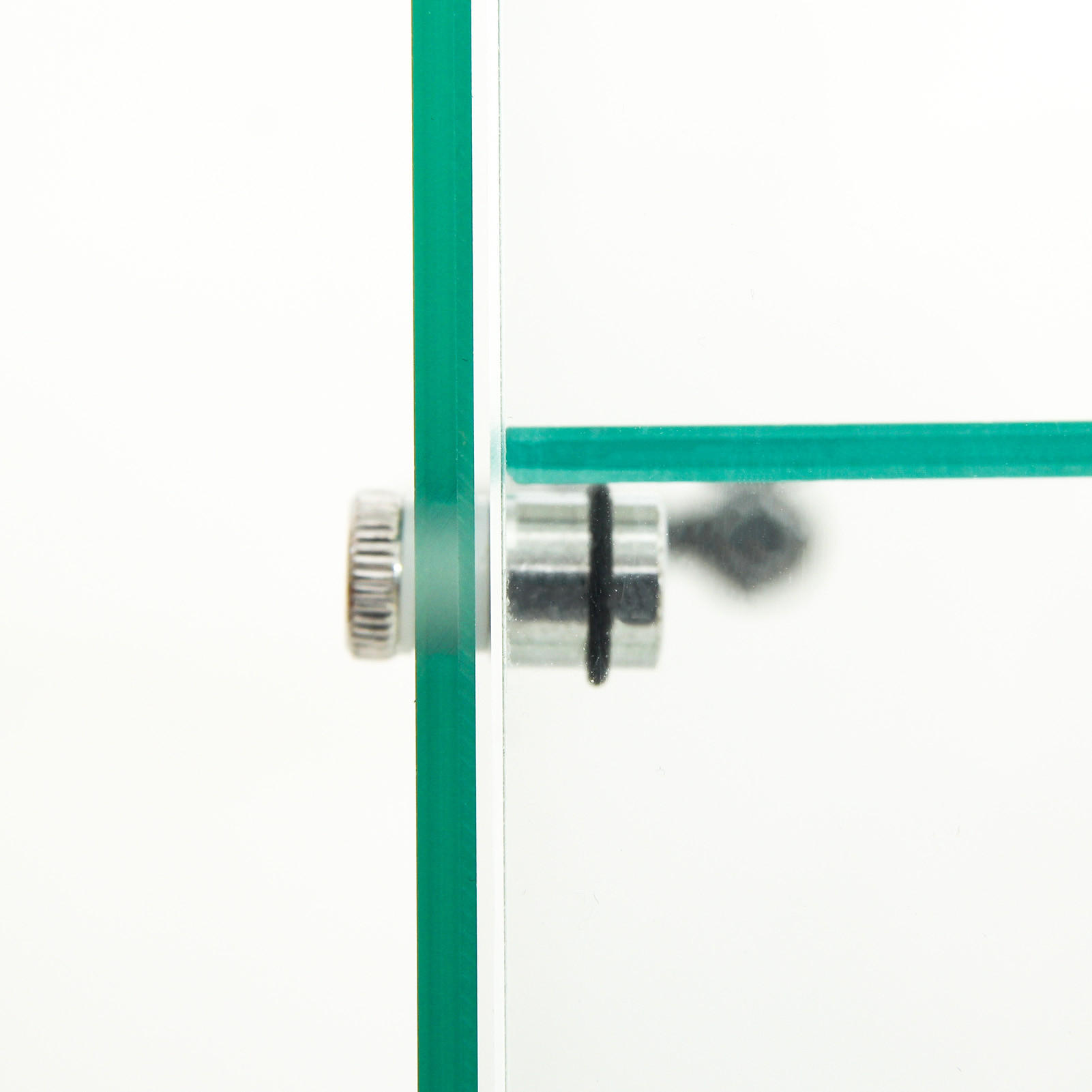 VCM Glasvitrine Stehend Kavisa L - ESG-Sicherheitsglas H. 115 X B. 50 X T. 38 Cm, Moderne Standvitrine, Platzsparend