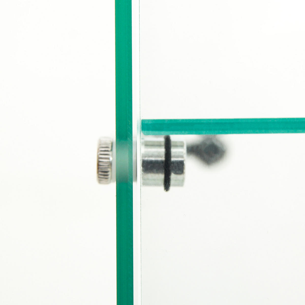 GLASVITRINE Standvitrine in Weiß, mit 2 Böden und LED aus ESG - Weiß, Glas (36/86/40cm)