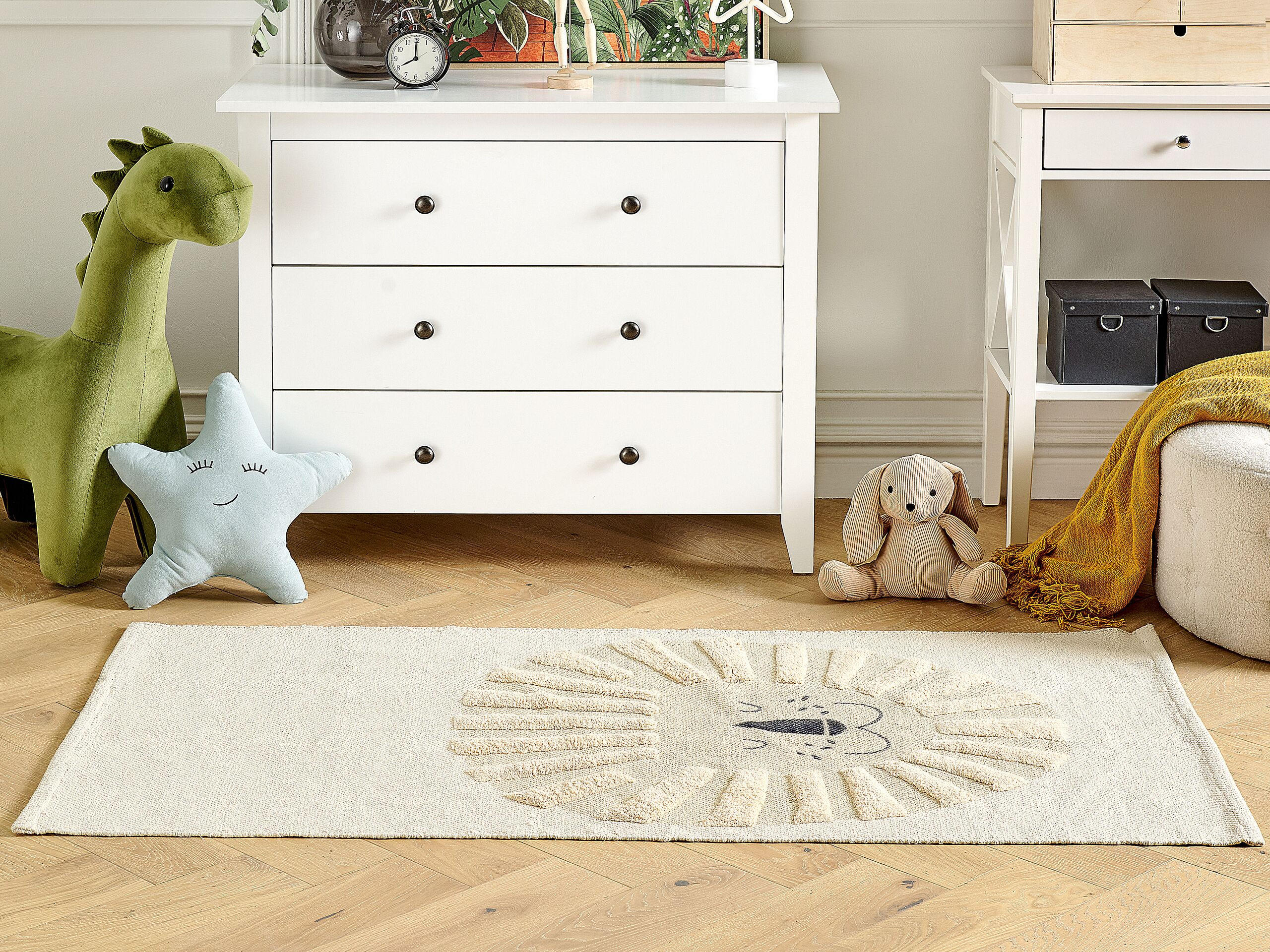 KINDERTEPPICH Balari 150/80 cm - Beige, Textil (80/150cm) - Beliani