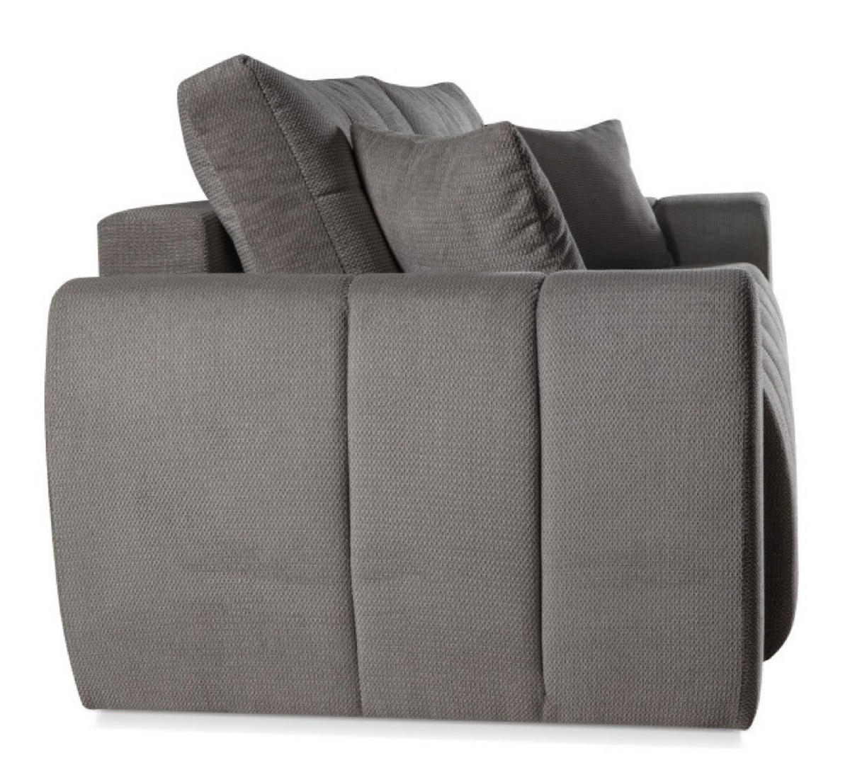 SOFA Grau FITU Ausziehbar - Grau, Textil (263/93/105cm) - Sepro Meble