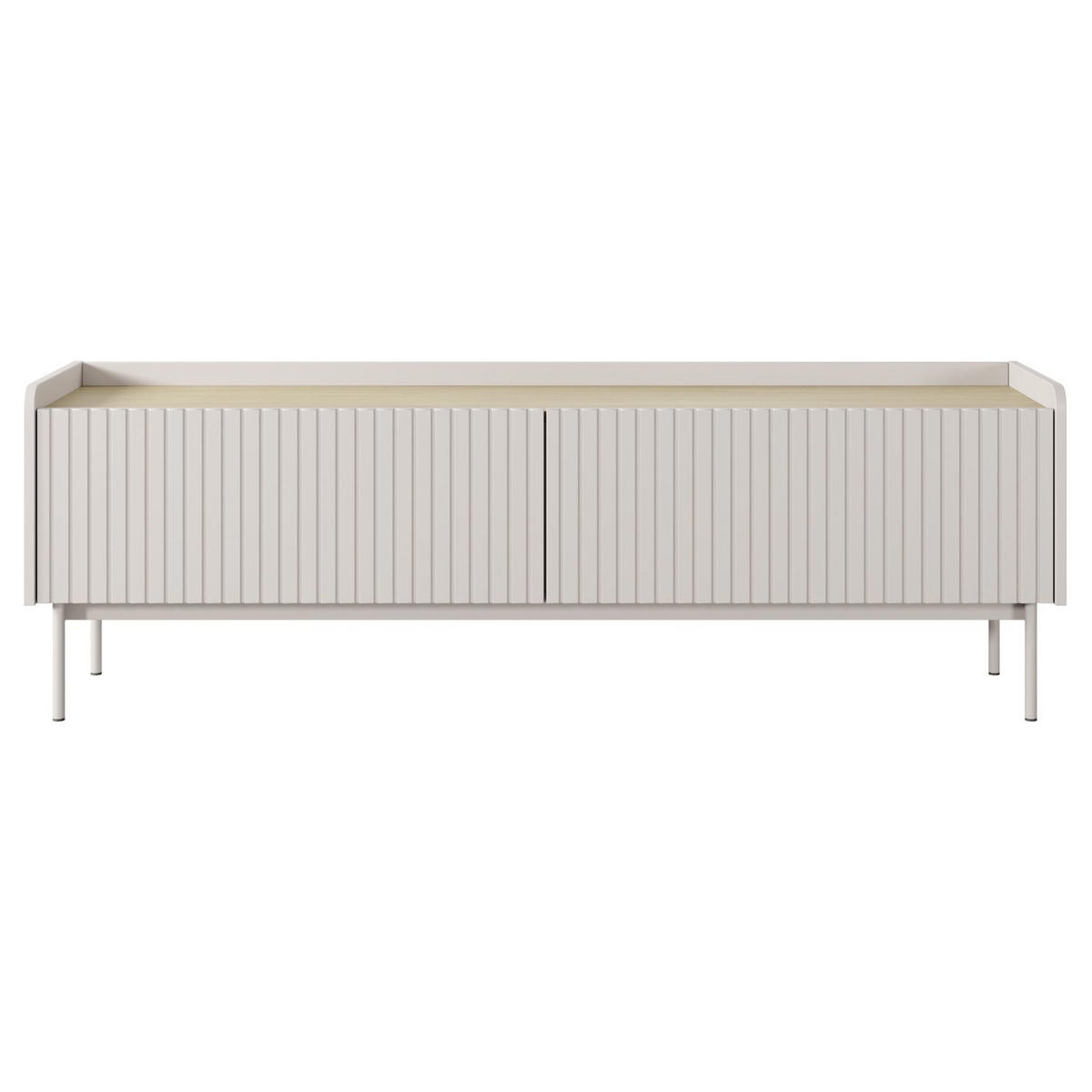 TV-LOWBOARD Liwelo Greige 153 cm - Taupe, Holzwerkstoff/Metall (153/50.2/38cm) - Selsey