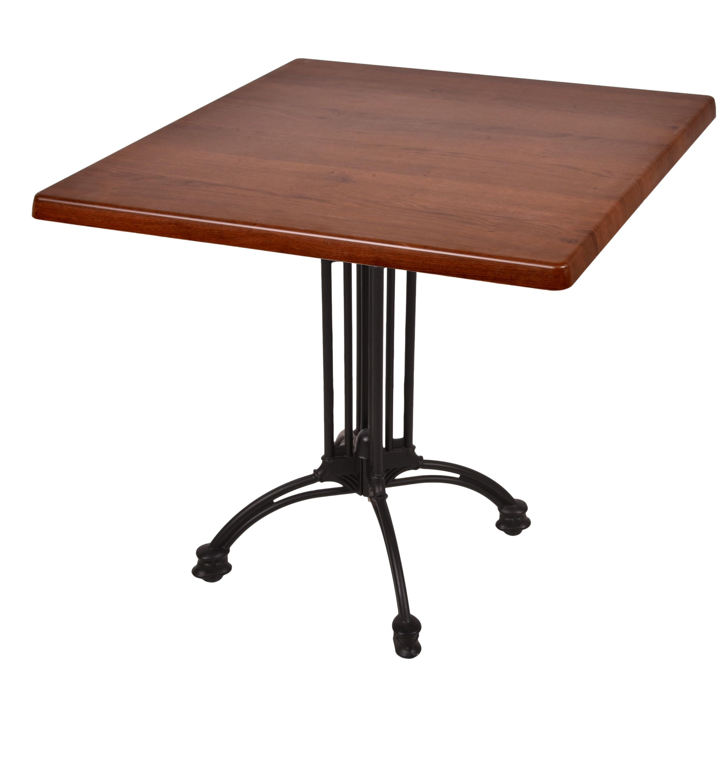 BISTROTISCH Jelena 80x80cm Quadratisch Dunkelbraun Holz Cafétisch - Dunkelbraun, Holz (80/80/61cm) - DELUKE