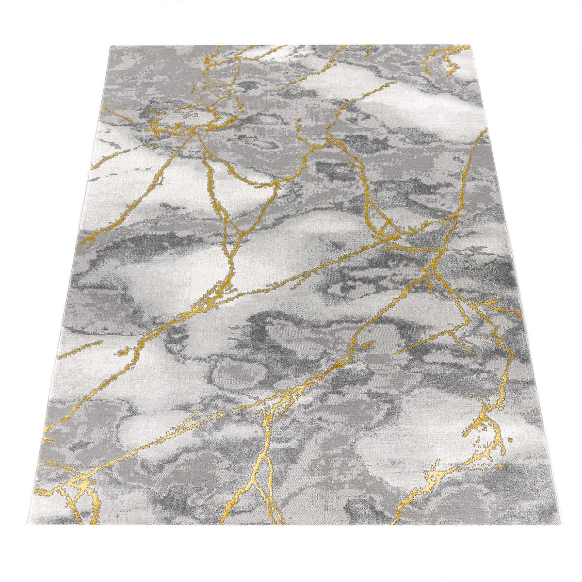 KURZFLORTEPPICH 120/170 cm Kraft 524 - Goldfarben, Textil (120/170cm) - Paco Home