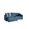 ECKSOFA Betto - Blau, Holzwerkstoff/Textil (221/148cm) - Fun Möbel