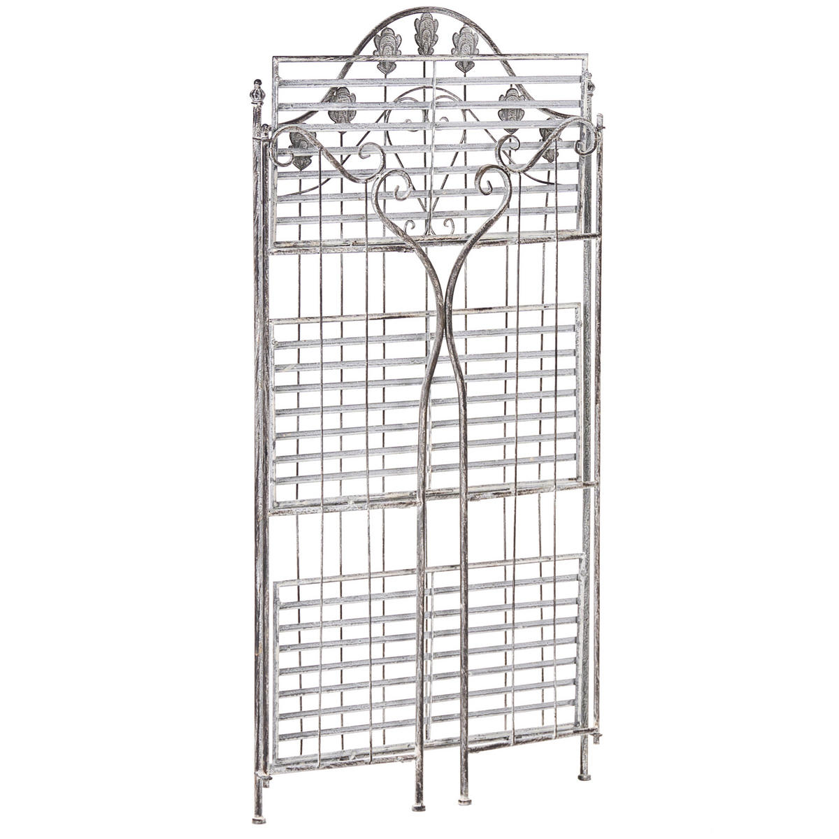 RAFT metal 123 cm 59 cm gri Visano - gri închis/gri, metal (59/123/30cm) - Beliani