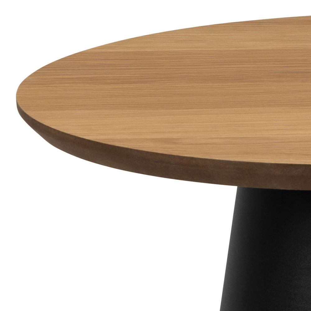 BEISTELLTISCH - Helles und schwarzes Holz - Apfelbaumfarben, Holz (45/45/48cm) - Drawer