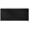SIDEBOARD Rova Schwarz matt - Schwarz, Holzwerkstoff (166.5/75.5/35cm) - Vladon