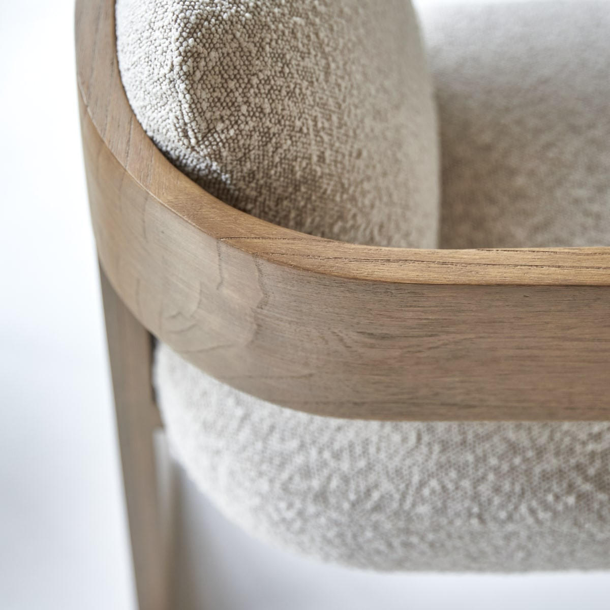 STUHL Boti Beige aus Helles Mindiholz - Beige, Holz (55/72/61cm) - Tikamoon