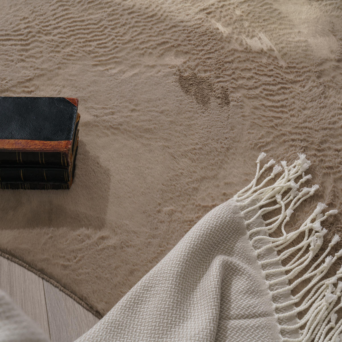 KURZFLORTEPPICH 60/90 cm Pelt 640 - Beige, Textil (60/90cm) - Paco Home