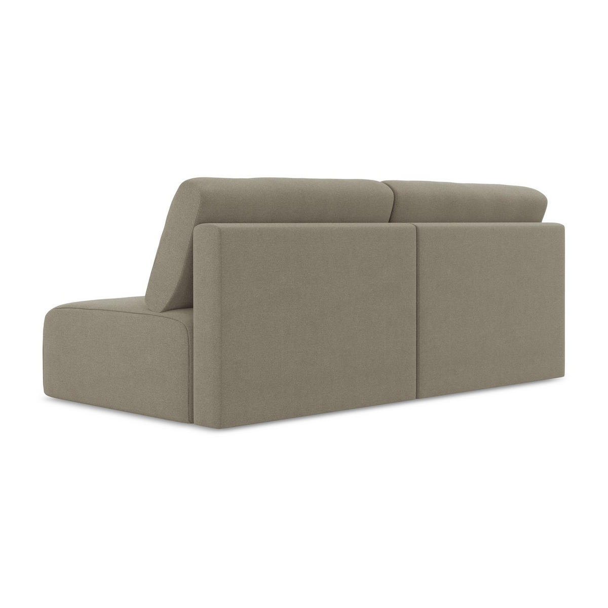 3-SITZER SOFA mit Schlaffunktion Strukturstoff Stoff Beige - Beige/Schwarz, Kunststoff/Textil (216/79/102cm) - LaMiaSofa