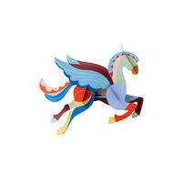 DEKOFIGUR Mobil Leucht Pegas 21/30.6 cm - Multicolor, Wellpappe (21/30.6/45cm) - KUNSTLOFT