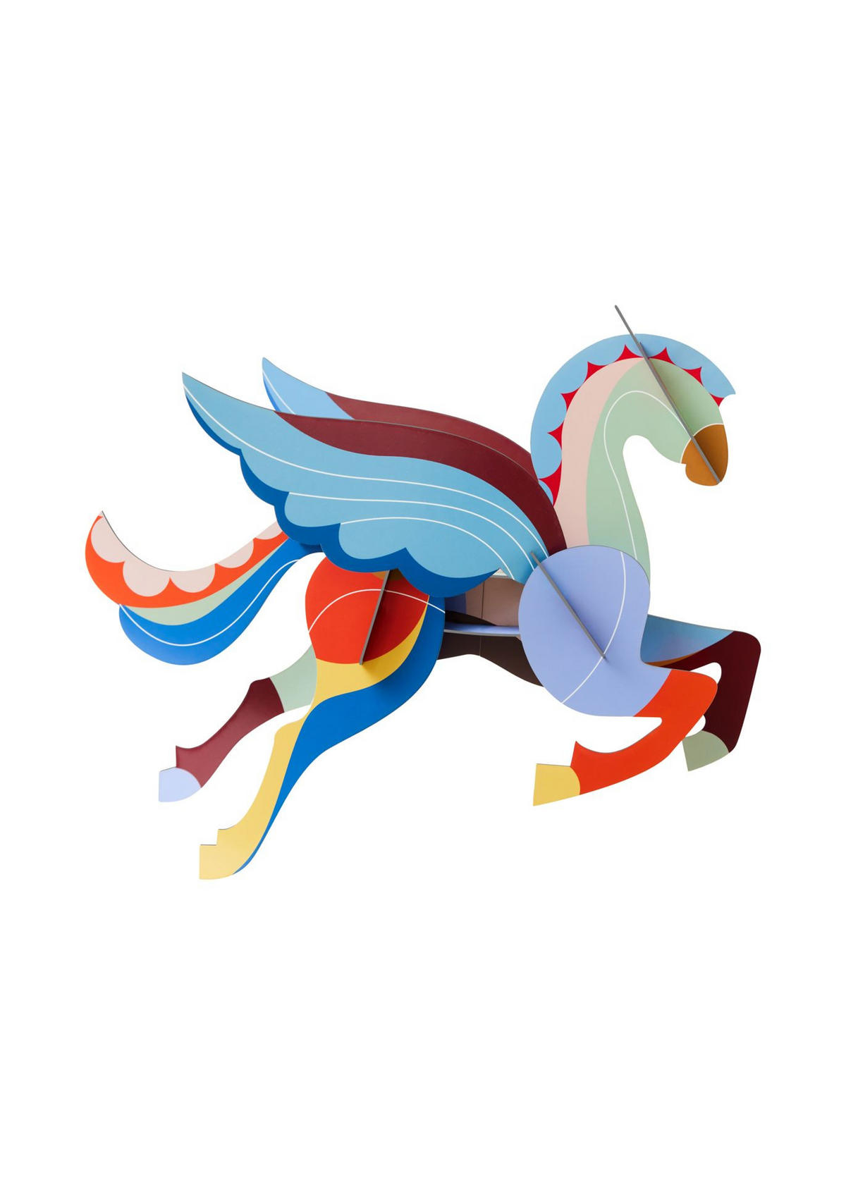 DEKOFIGUR Mobil Leucht Pegas 21/30.6 cm - Multicolor, Wellpappe (21/30.6/45cm) - KUNSTLOFT