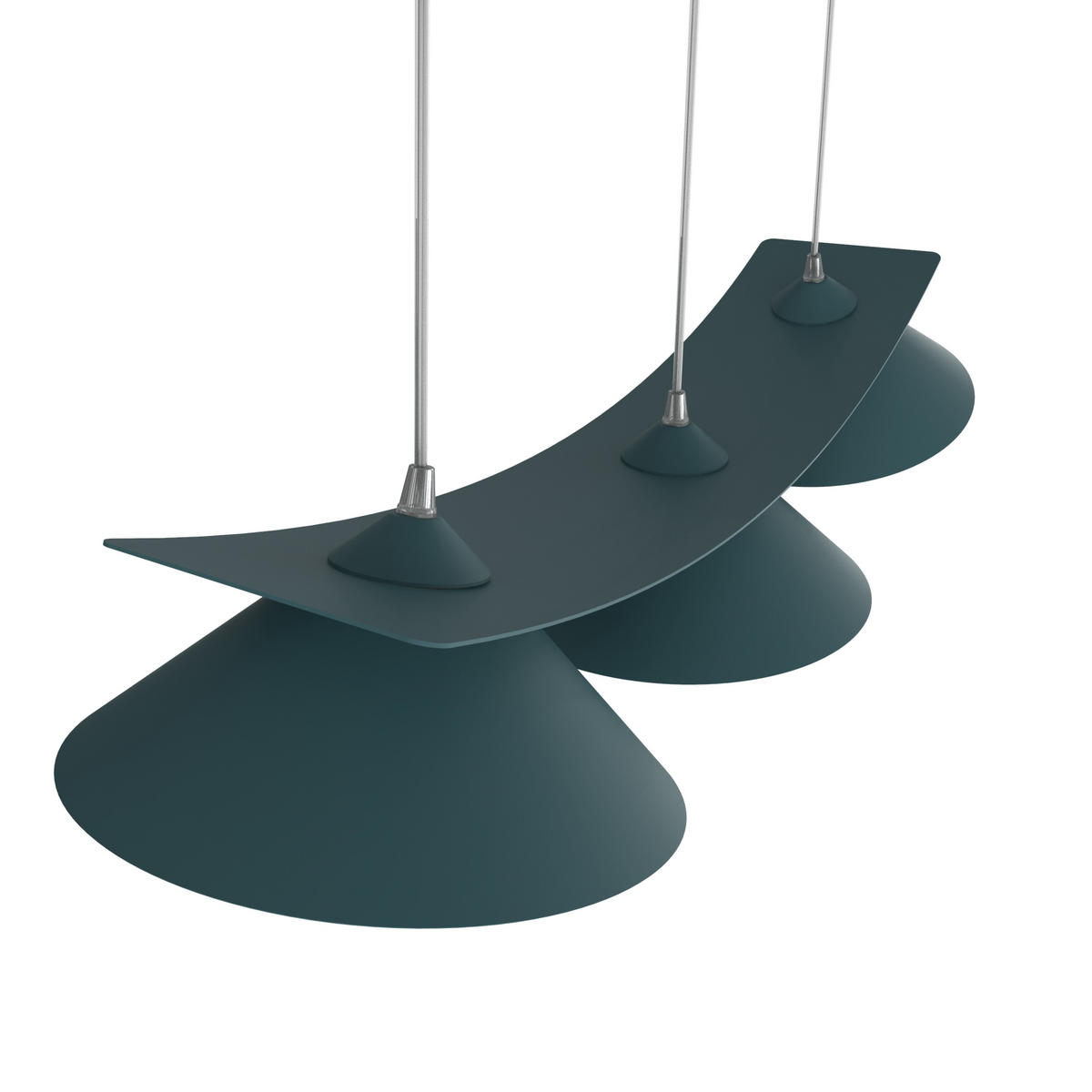 HÄNGELEUCHTE Miller X3 - Blau, Metall (70/25/16cm) - Lumicom