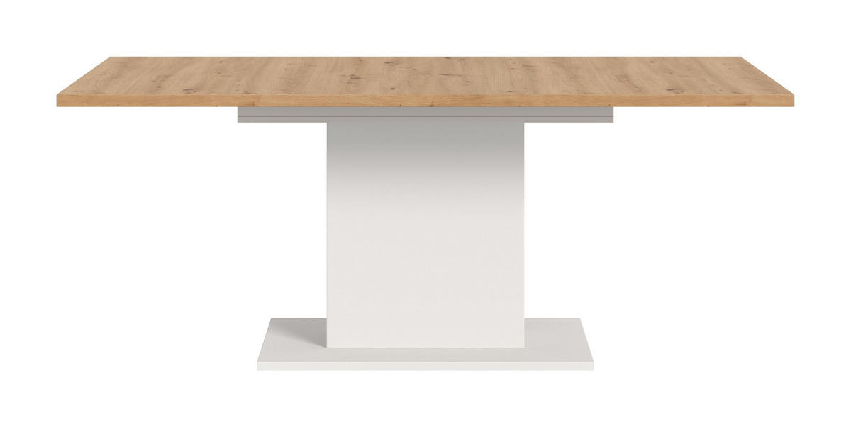 ESSTISCH MOTION (B/H/T: ca. 150/76/90 cm) in Weiß/Artisan Oak Nachbildung - Weiß, Holzwerkstoff (90/150/76cm)