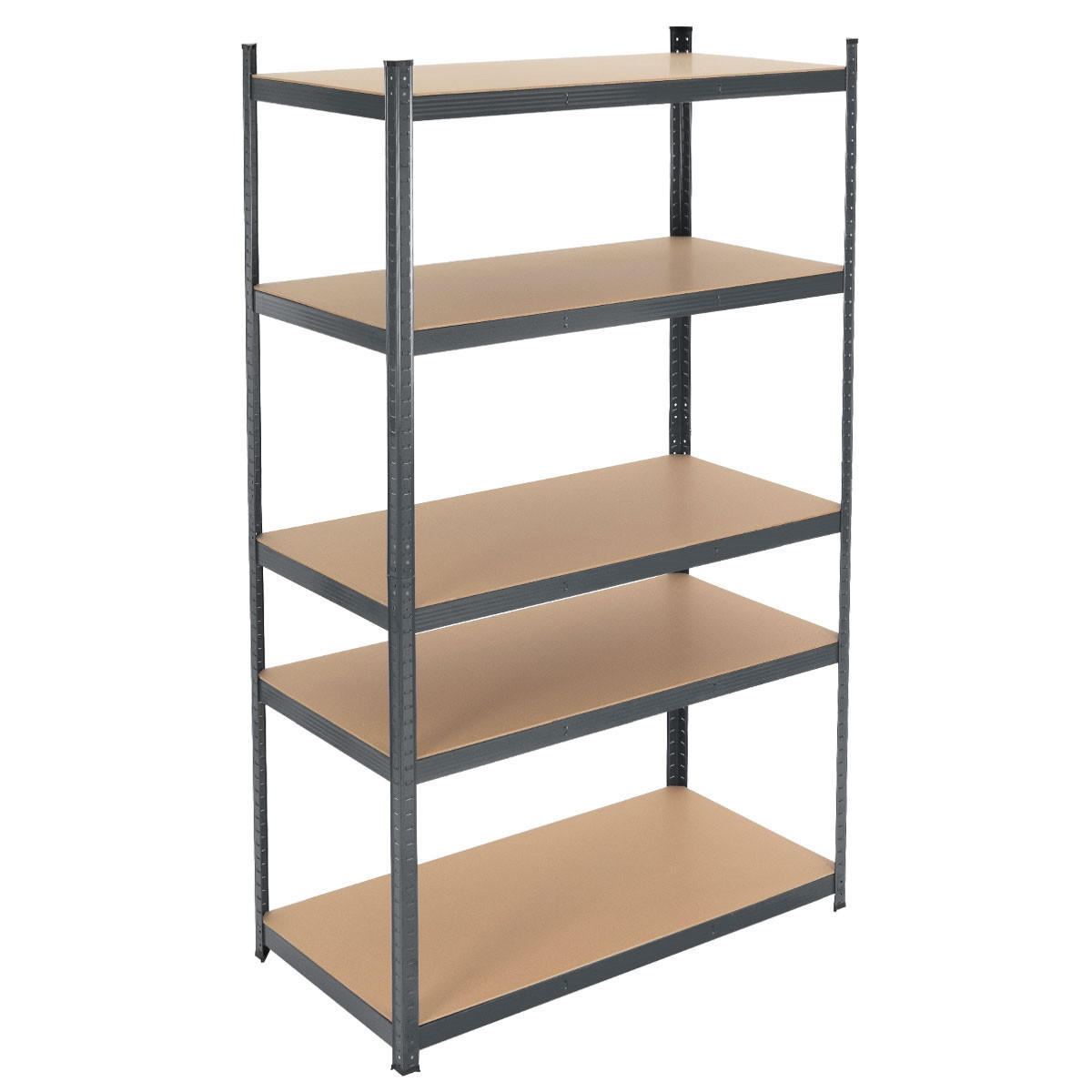 LAGERREGAL - Anthrazit, Holzwerkstoff (60/200/100cm) - ECD-Germany