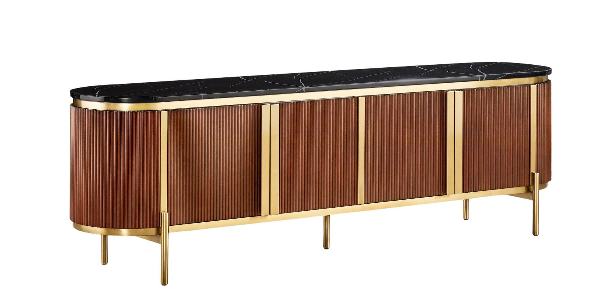 Furnlux Tv-Lowboard Braun 200x60x40 cm
