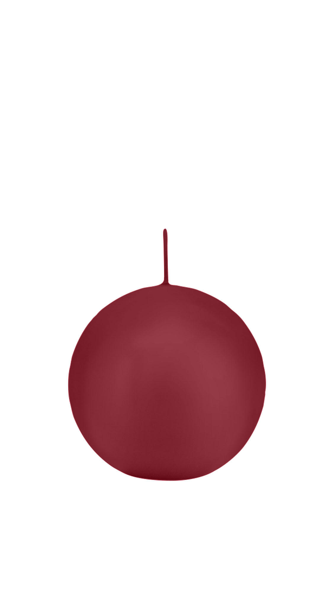 KUGELKERZEN Bordeaux Ø 70 mm, 12 Stück - Bordeaux, Paraffin (7/7/7cm) - Wiedemann Kerzen