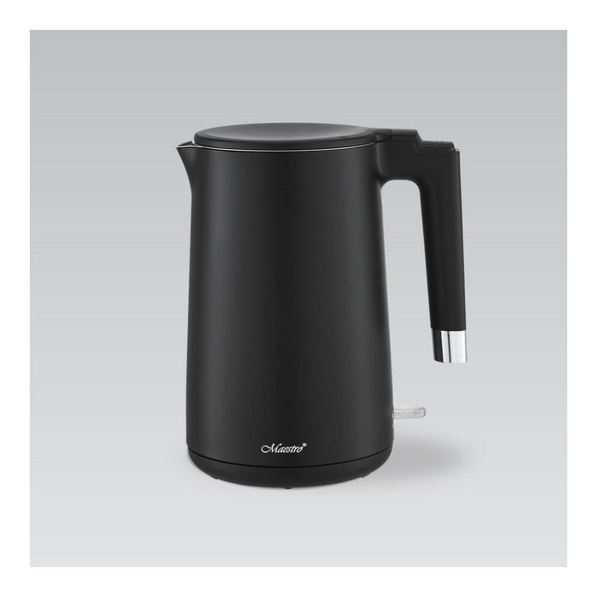 WASSERKOCHER ELEKTRISCH Schwarz 24/21/24.5 cm MR026BLACK - Schwarz, Metall (21/24.5/24cm) - Maestro 