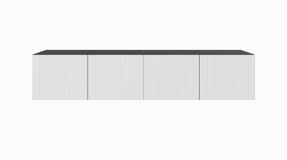 TV-SCHRANK NOE - Schwarz/Weiß, Holzwerkstoff (200/41/40cm) - Meblini
