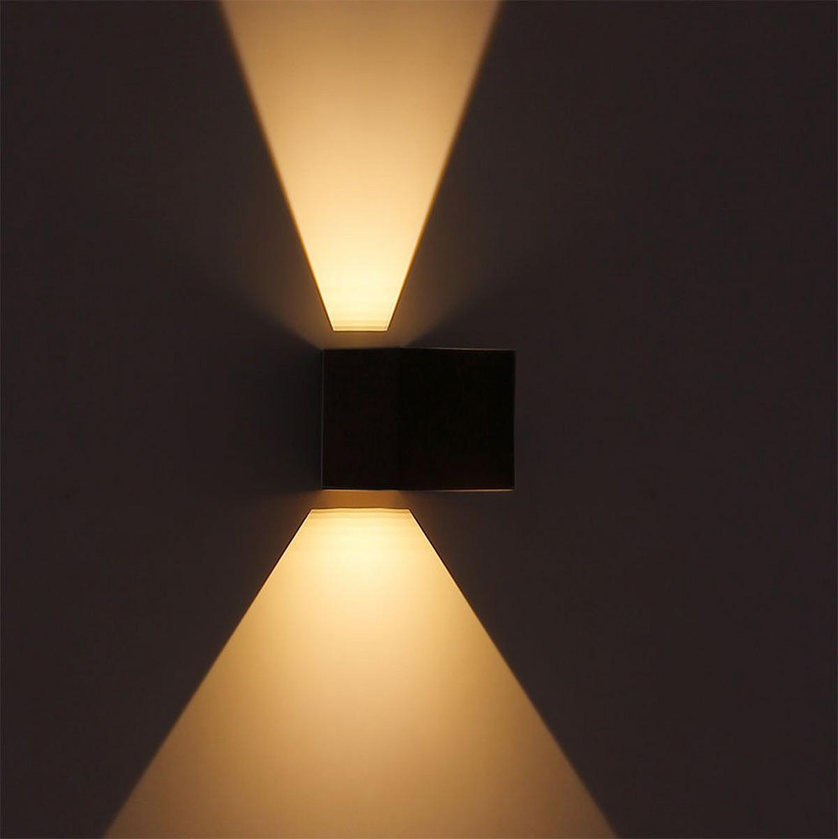 LED WANDLEUCHTE Veronika Holzoptik Braun - Braun, Metall (10/10/10cm) - Globo Lighting