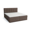 BOXBETT Doppelbett Corino Braun 160x200 cm - Braun, Naturmaterialien (160/200cm)