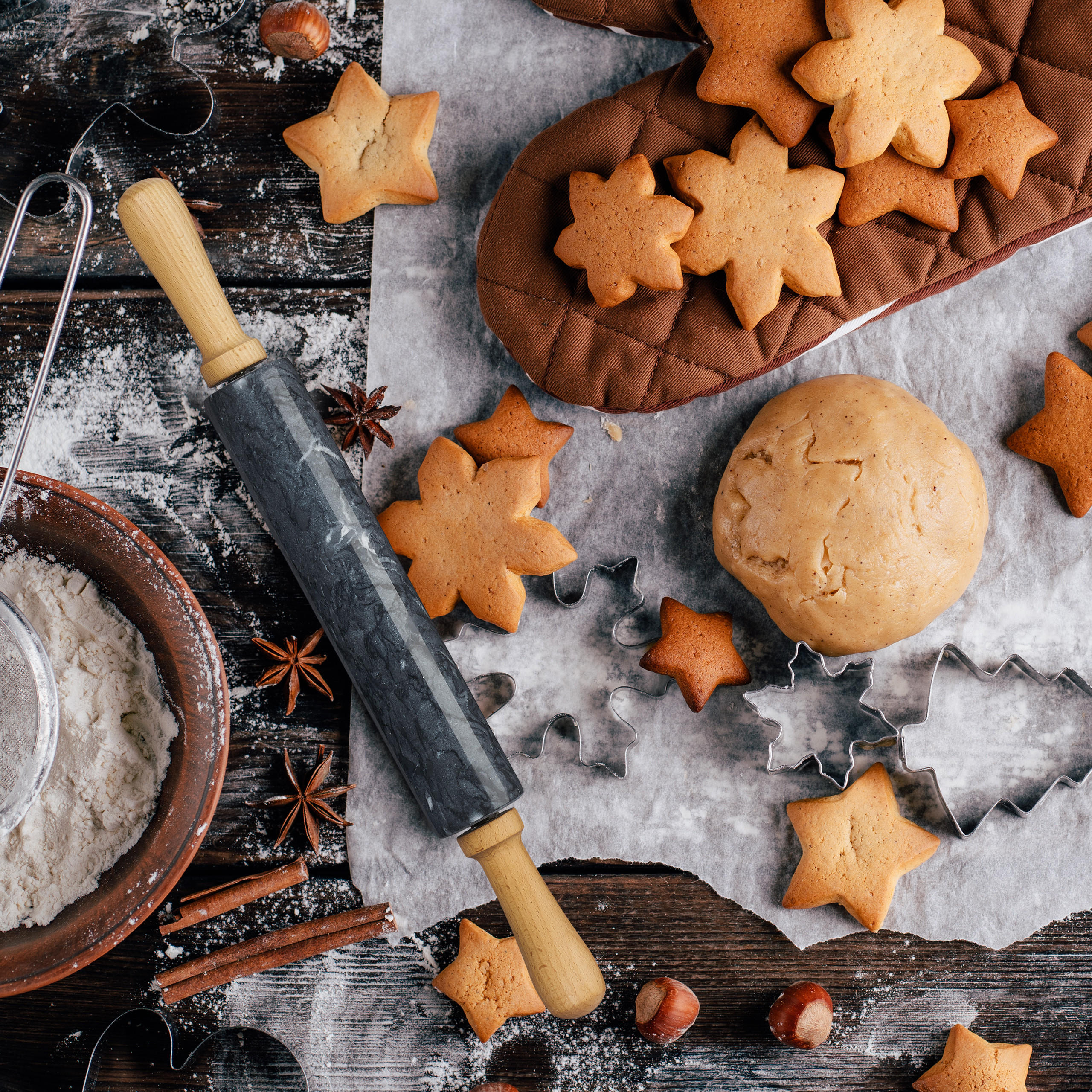 NUDELHOLZ - Multicolor, Holz/Stein (5cm) - Relaxdays