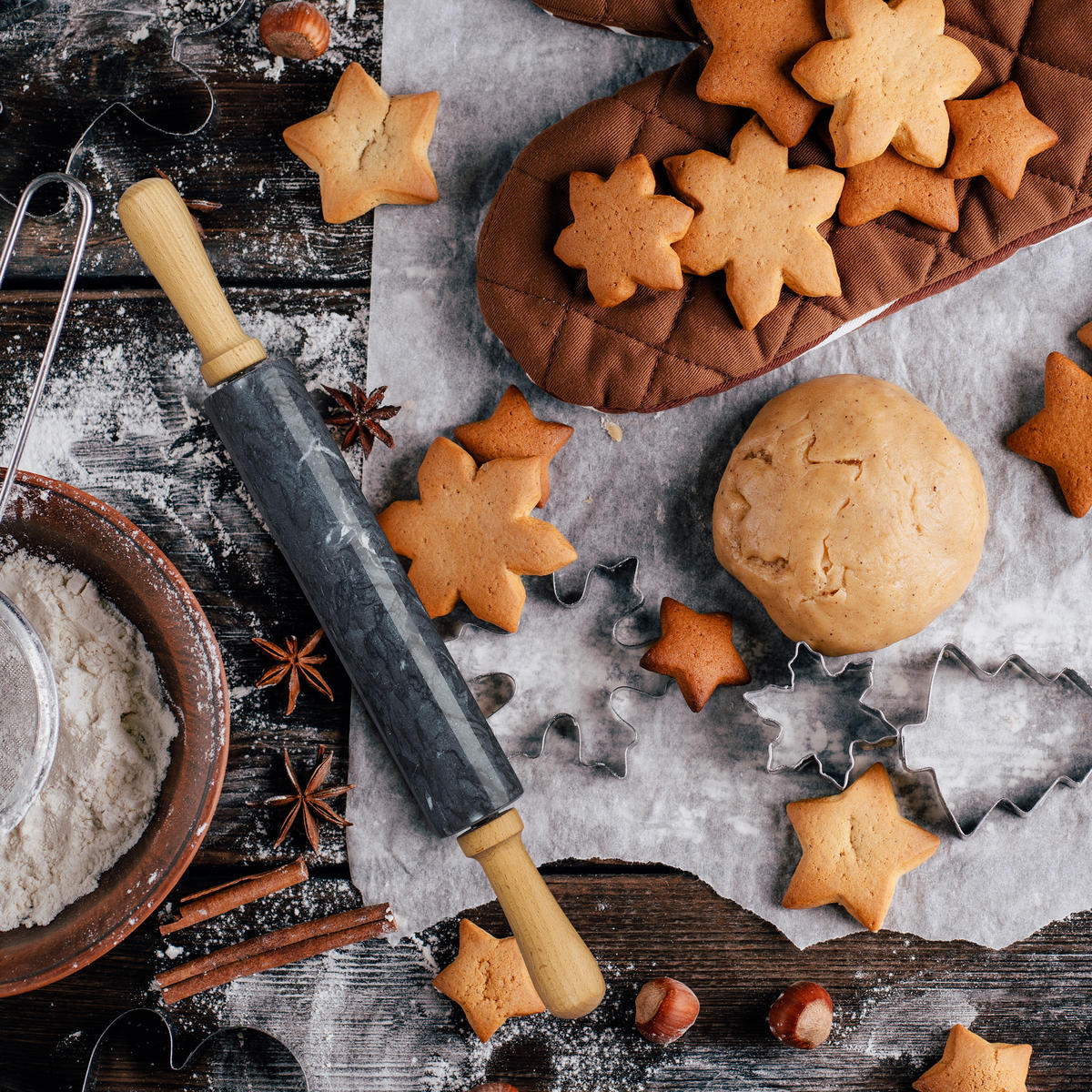 NUDELHOLZ - Multicolor, Holz/Stein (5cm) - Relaxdays