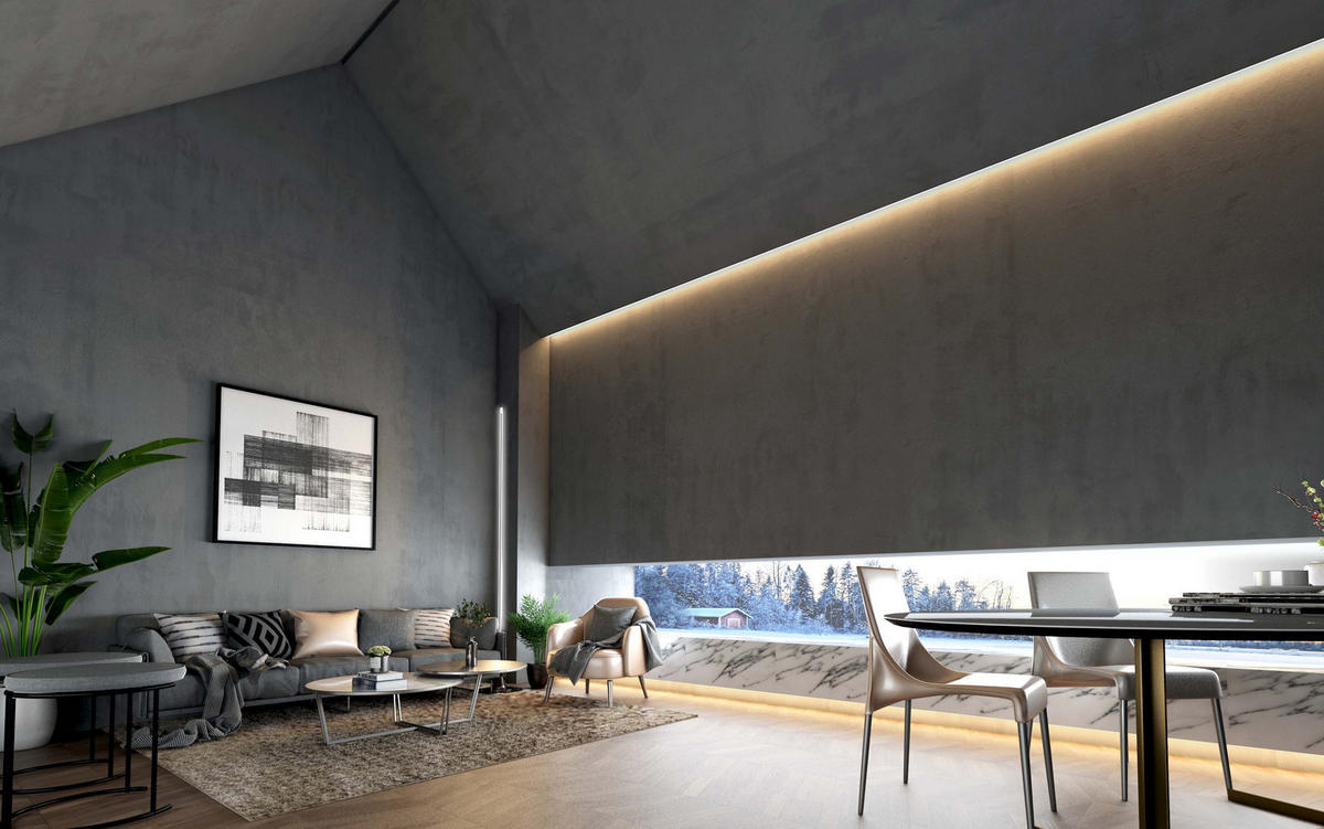 LED-COB-STREIFEN - 3 Meter warmweiß mit Schalter und Netzteil für kreative Beleuchtung - Weiß, Kunststoff (300cm) - Northpoint