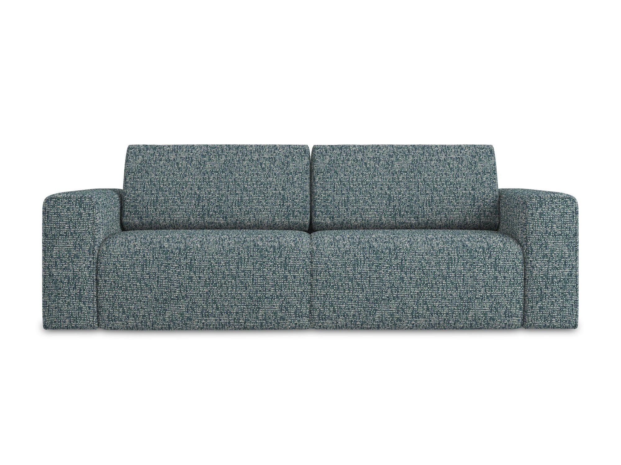 3-SITZER SOFA Strukturstoff Stoff Blau - Blau/Blaugrau, Kunststoff/Textil (224/80/103cm) - Makamii