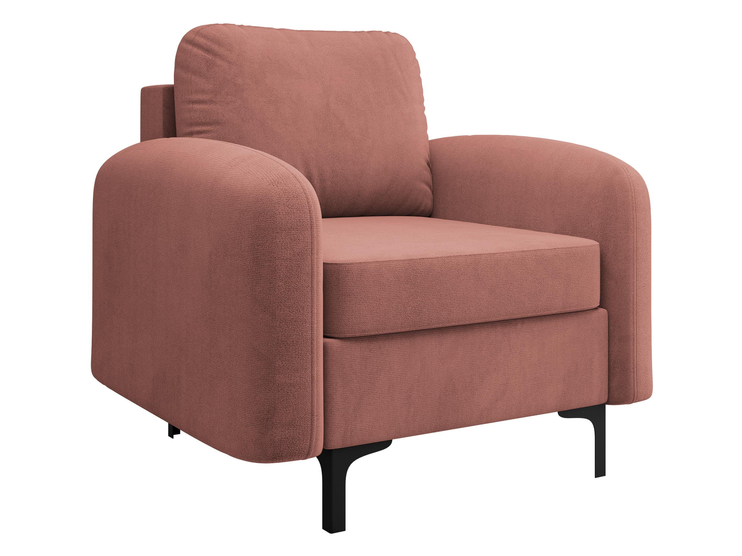 SESSEL Venice - Schwarz/Rosa, Holz/Textil (94/96/92cm) - MIRJAN24