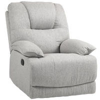 FERNSEHSESSEL Polyester, Schaumstoff Grau - Grau, Textil (101/105/89cm) - HOMCOM