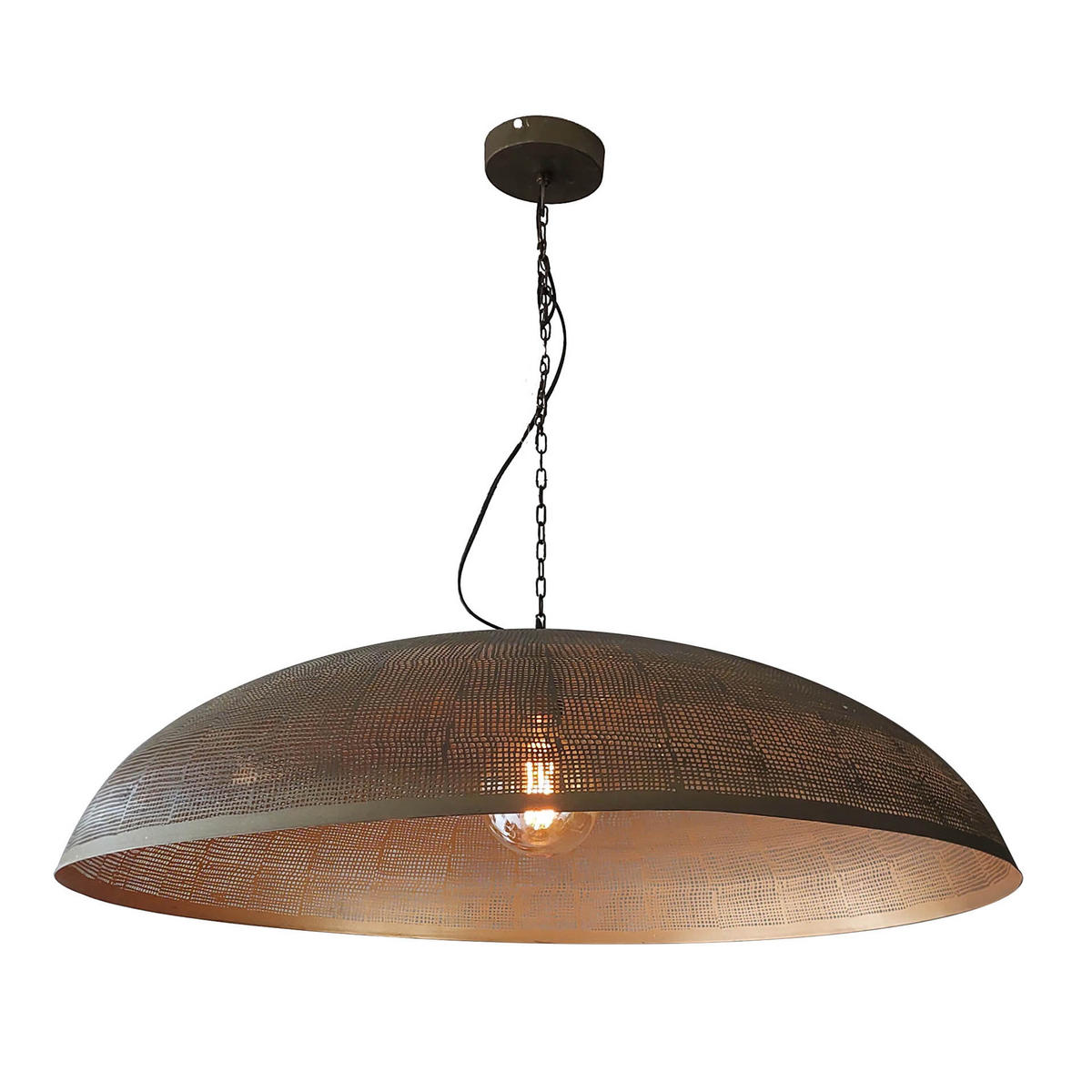 HÄNGELEUCHTE Cosmic Bronze 92/92/ 150 cm - Bronzefarben, Metall (92/92/150cm) - Hoyz Collection