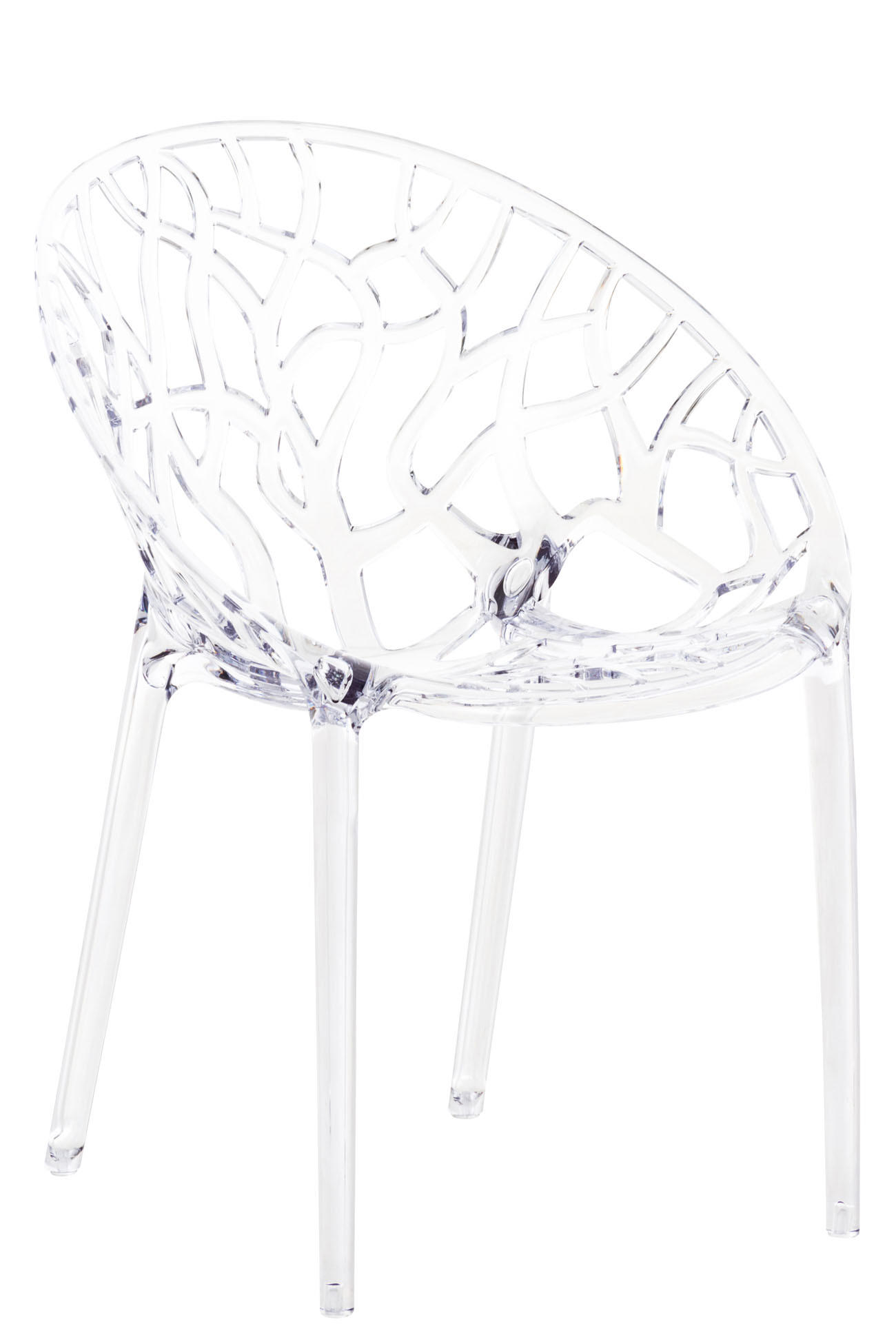 STAPELSTUHL Kunststoff transparent - Transparent, Kunststoff (59/80/60cm) - CLP