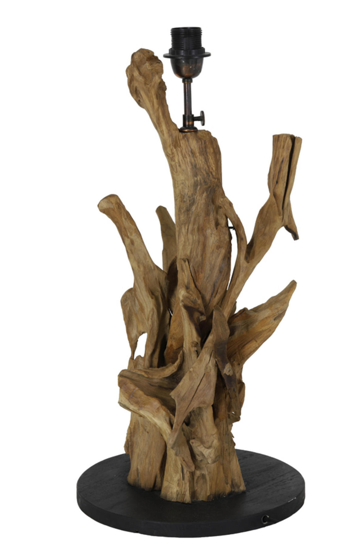 LAMPENFUSS Arbanasi Braun Ø30/63 cm - Braun, Holz (30/30/63cm) - Light & Living