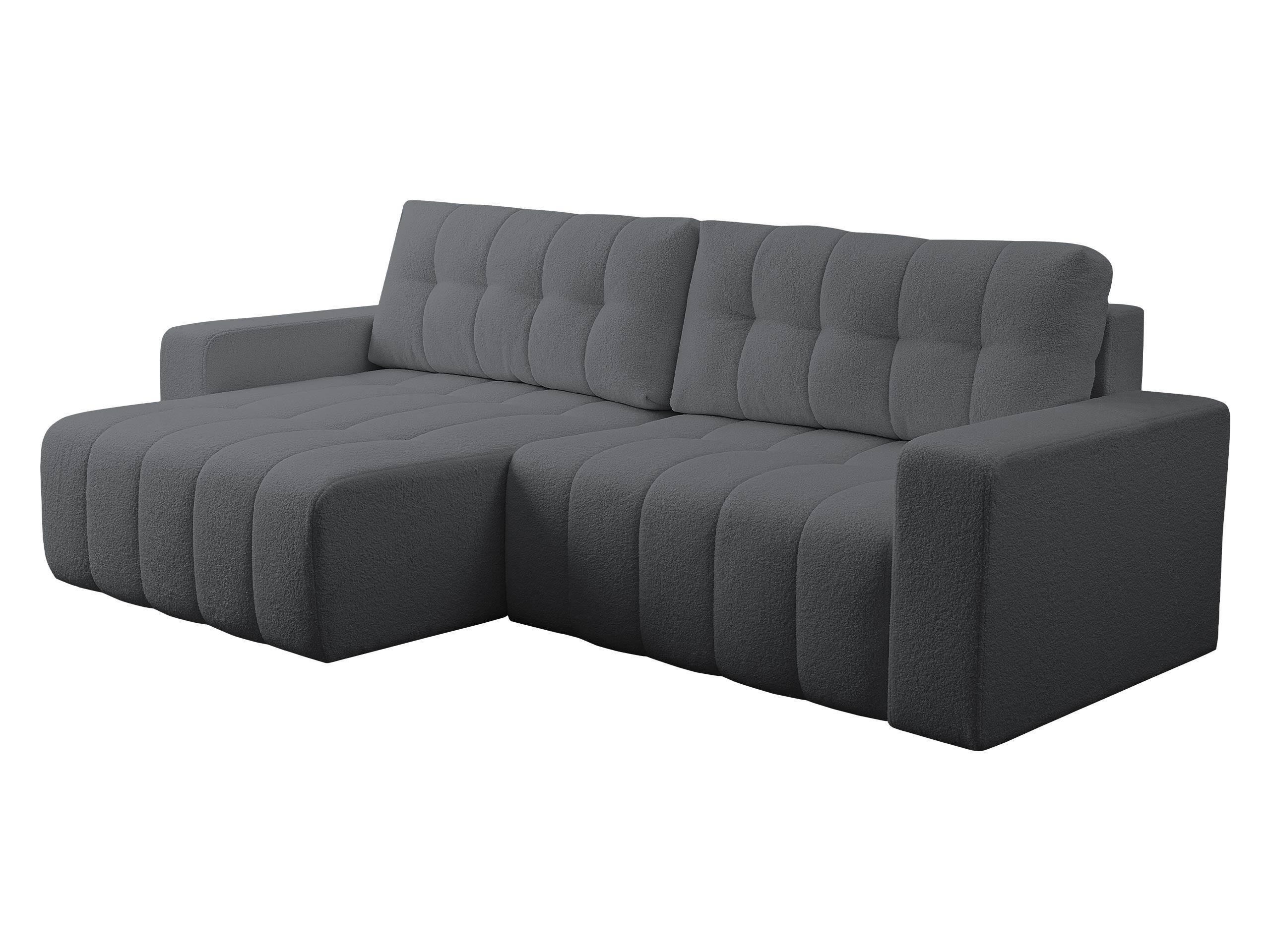 Mirjan24 Ecksofa Grau 245x143 cm