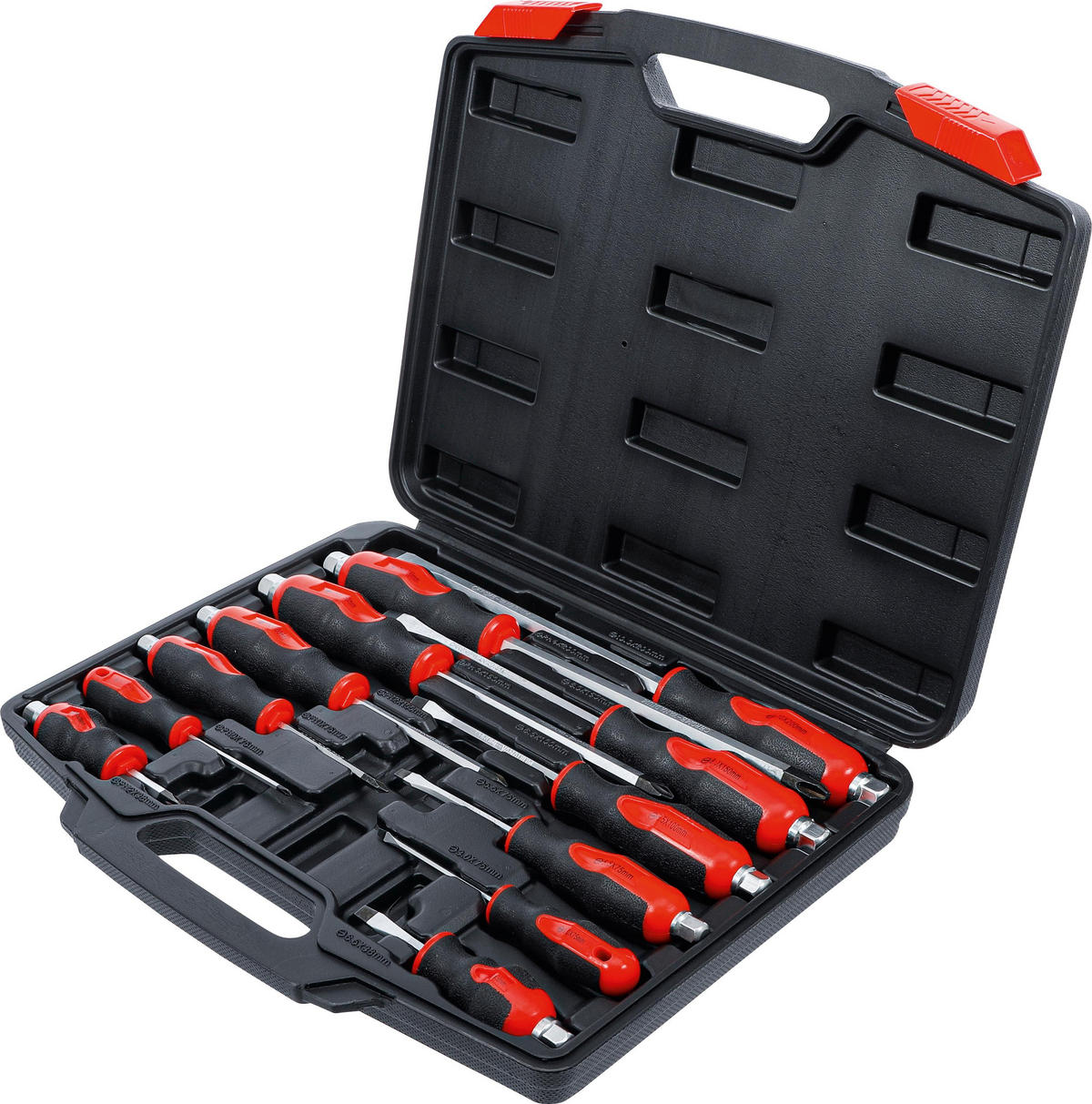 SCHRAUBENDREHER-SATZ | 12-TLG. - Multicolor, Kunststoff/Metall (1/1cm) - BGS technic