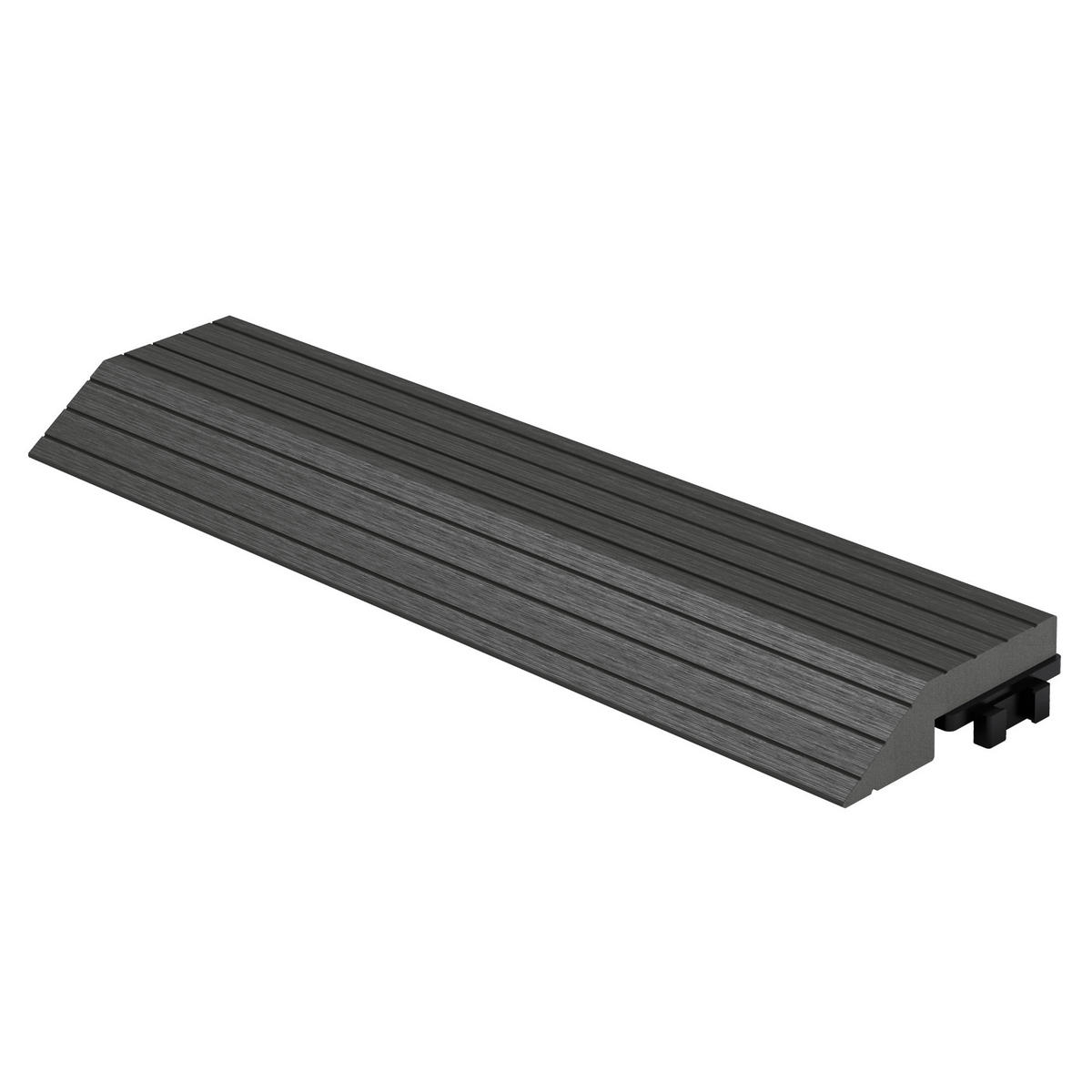 ABSCHLUSSLEISTE WPC gerade Anthrazit - Anthrazit, Holzwerkstoff (30/2/7.5cm) - ML-DESIGN