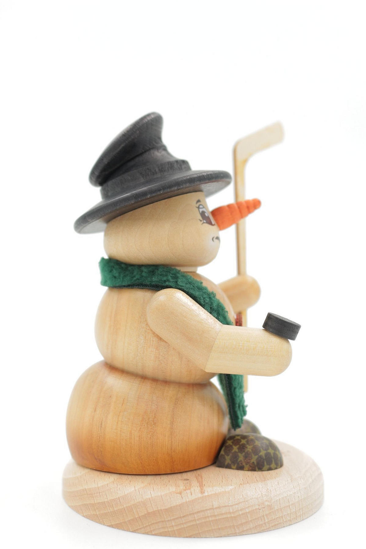RAUCHFIGUR Scheemann Natur Eishockey 13 cm - Multicolor, Holz (10/13/0.1cm)